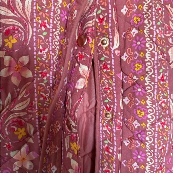 Floral Quilted Jacket - Pink - Picture 3 of 10